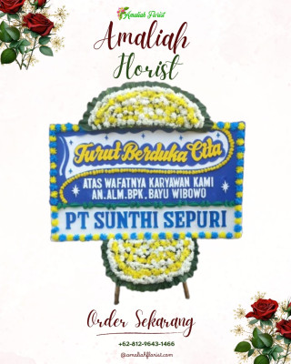 Papan Bunga Duka di Cipayung
